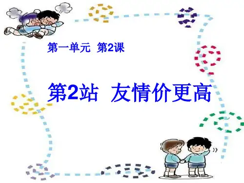 八年级思想品德上册 友情价更高课件 北师大