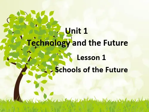 北师大版英语八年级下册 Unit 1 Lesson 1 Schools of the Future 