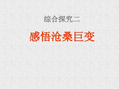 感悟沧桑巨变2