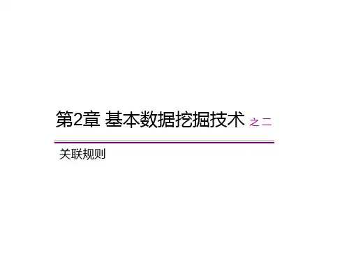 《数据挖掘导论》第2章 基本数据挖掘技术(2)——关联规则