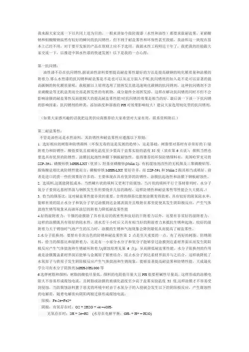 涂料盐雾