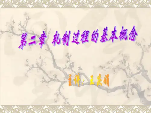 (轧制理论)轧制原理PPT