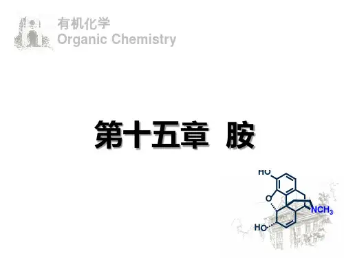 有机化学 第十五章_胺