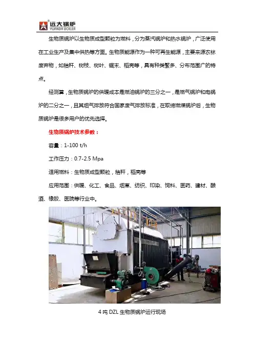 生物质锅炉型号、参数、价格
