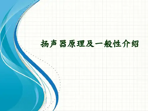 扬声器原理及一般性介绍 0626资料