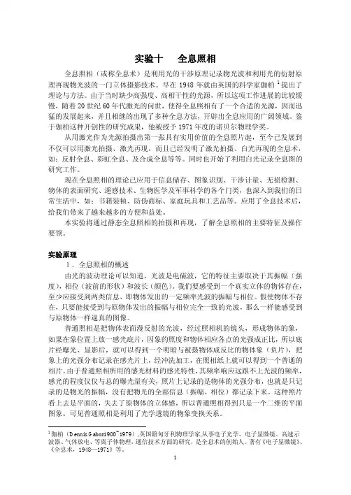 全息照相——精选推荐