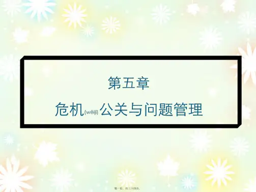 危机公关与问题管理案例课件(ppt版)