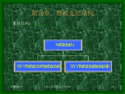 财政支出结构PPT课件