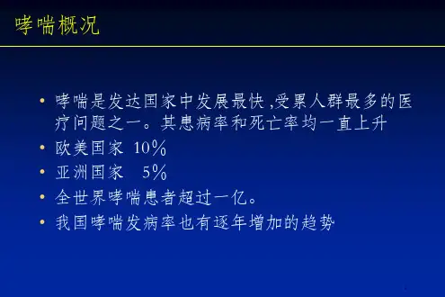 哮喘规范化治疗PPT课件