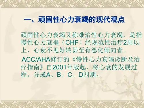 顽固性心力衰竭处理的进展-课件,幻灯