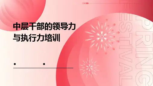 中层干部的领导力与执行力培训
