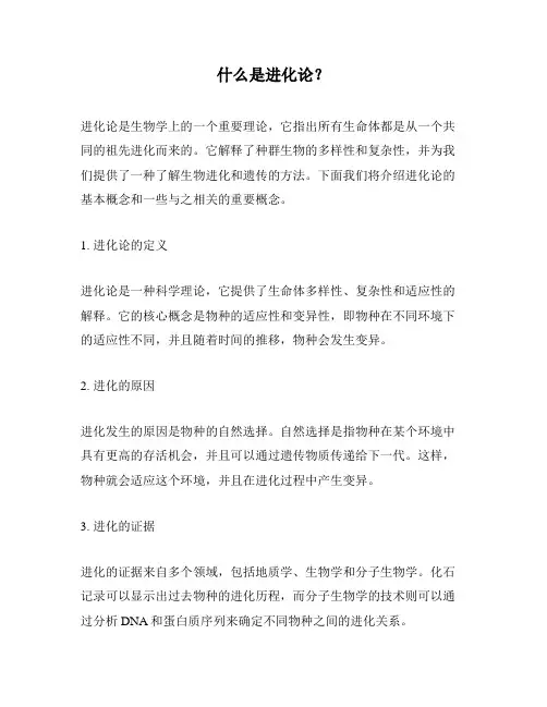 什么是进化论？