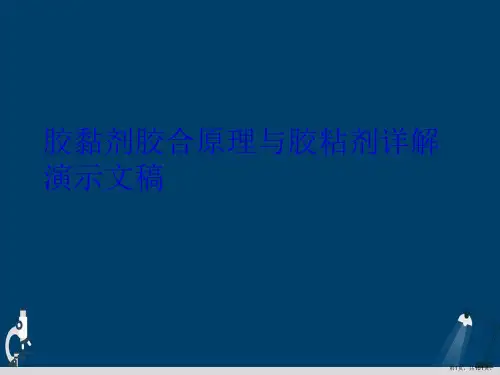 胶黏剂胶合原理与胶粘剂详解演示文稿