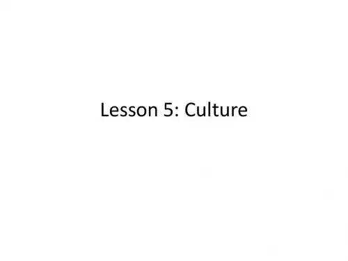 Lesson 5  Britain-Culture 英国文化