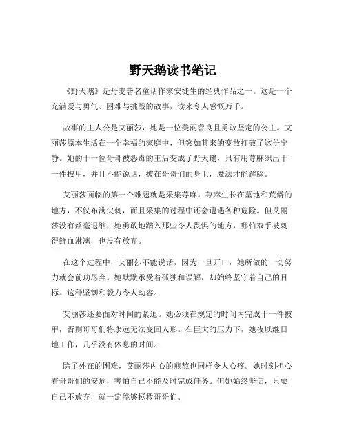 野天鹅读书笔记
