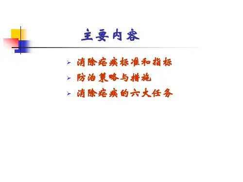 消除疟疾防治策略与措施课件
