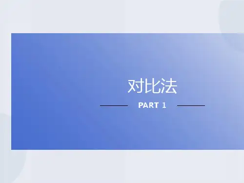 议论文论证对比法