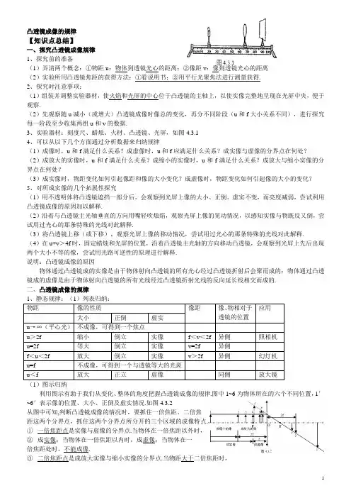 4.3凸透镜成像的规律