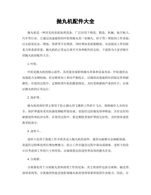 抛丸机配件大全
