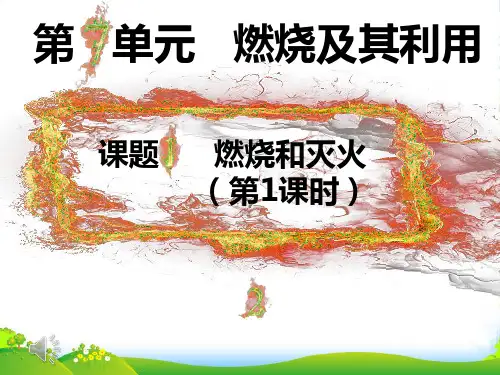人教版九年级上册化学课件：7.1燃烧和灭火 (共14张PPT)