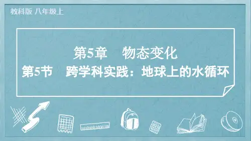 2024年教科版八年级上册物理第5章物态变化第5节跨学科实践地球上的水循环