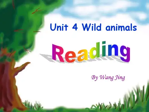 牛津英语8A Unit4课件 Wild Animals ReadingPPT课件