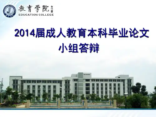 小组答辩模板