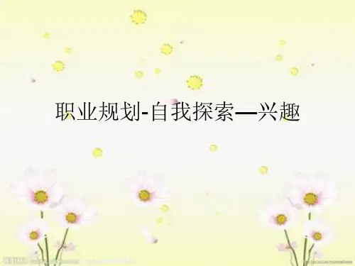 职业规划-自我探索—兴趣