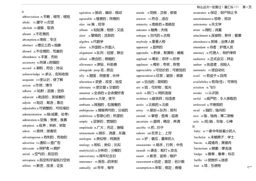 六级高频核心词汇!2000个!直接打印版