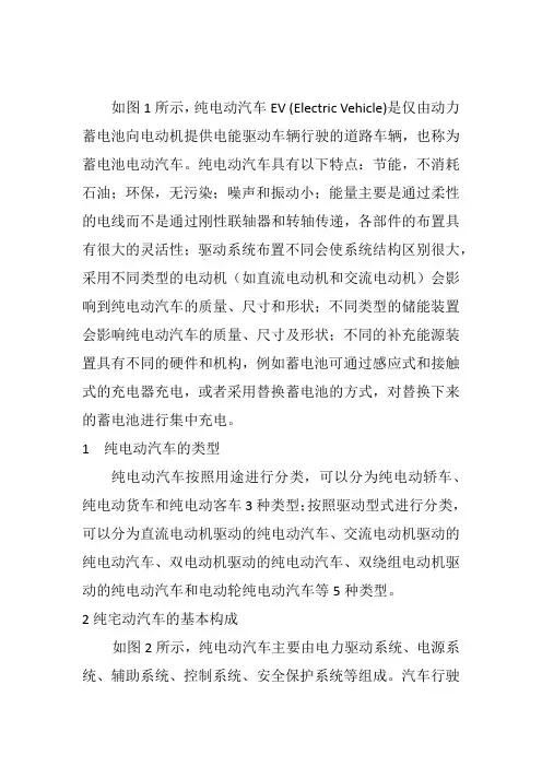 纯电动汽车的基本构成及其关键技术