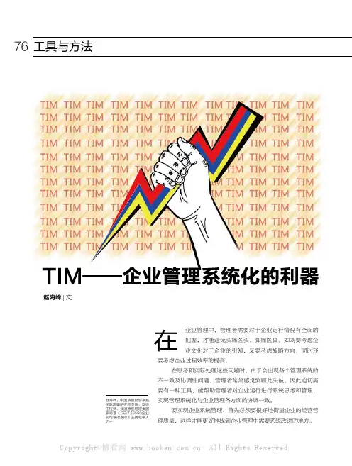 TIM—企业管理系统化的利器