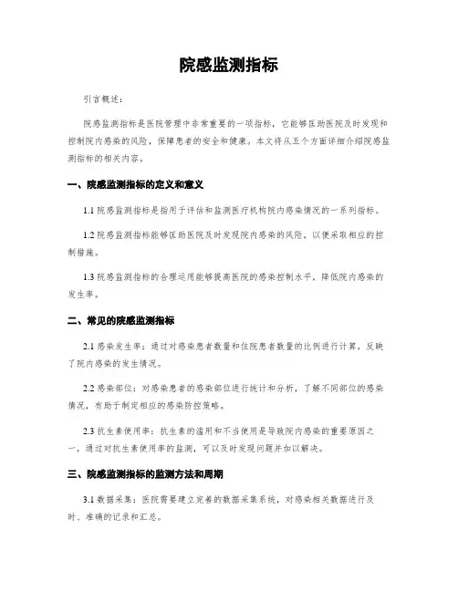 院感监测指标
