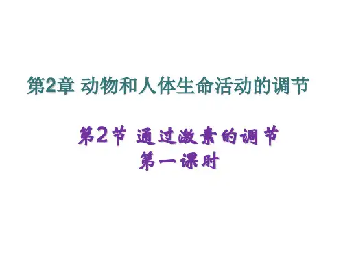 高中生物通过激素的调节优秀课件