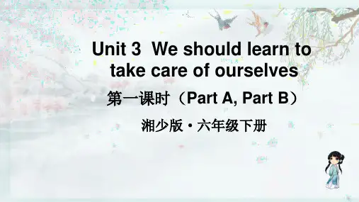 湘少版六年级英语下册 第一课时(Part A, Part B)(教学课件)