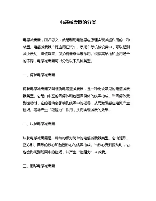 电感减震器的分类