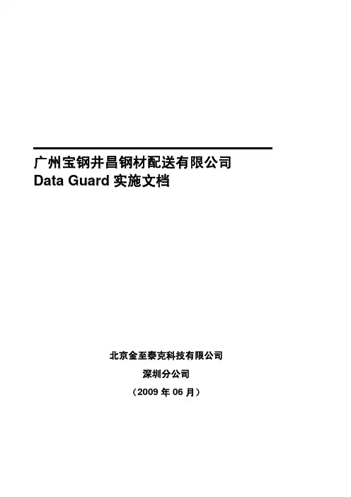Data Guard实施文档