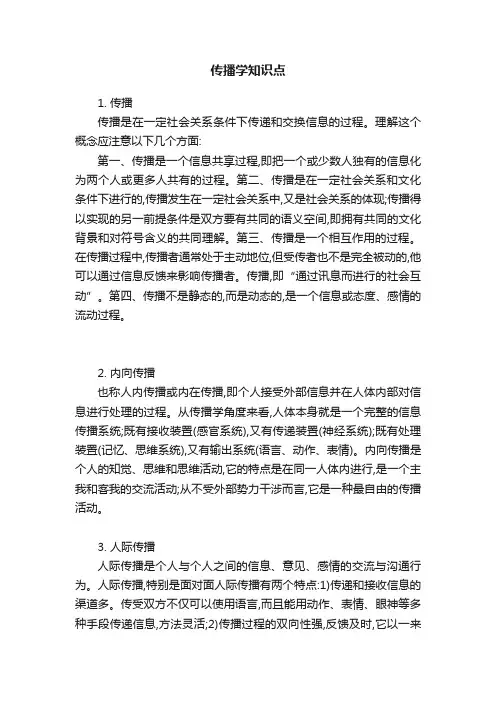 传播学知识点