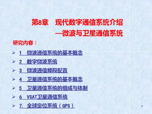 第8章 现代通信系统介绍微波与卫星通信系统PPT课件