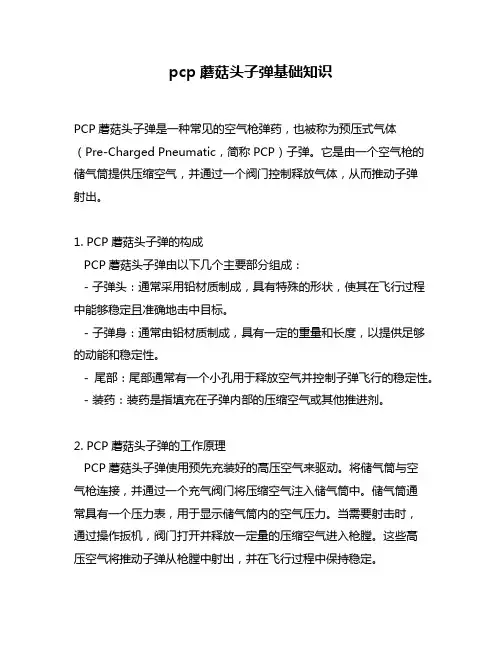 pcp蘑菇头子弹基础知识