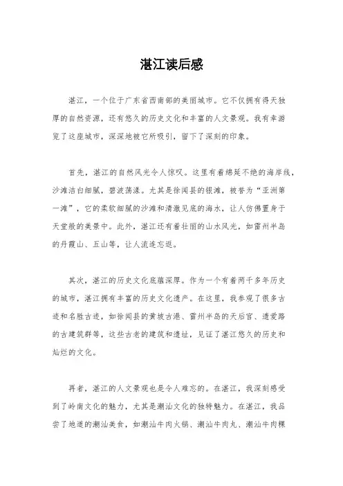 湛江读后感