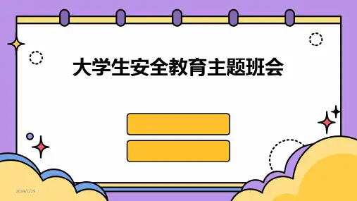 大学生安全教育主题班会(2024)