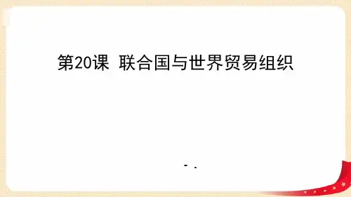 《联合国与世界贸易组织》PPT课件