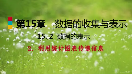 八年级数学上册第15章15.2数据的表示2利用统计图表传递信息导学课件2