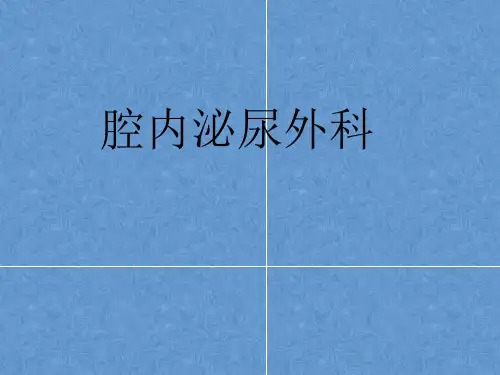 腔内泌尿外科