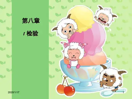 t检验教学课件讲学讲义PPT