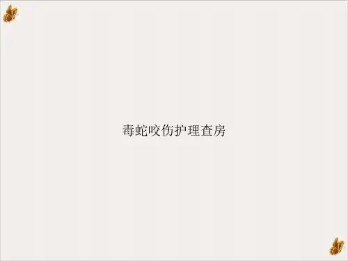 毒蛇咬伤护理查房ppt教材