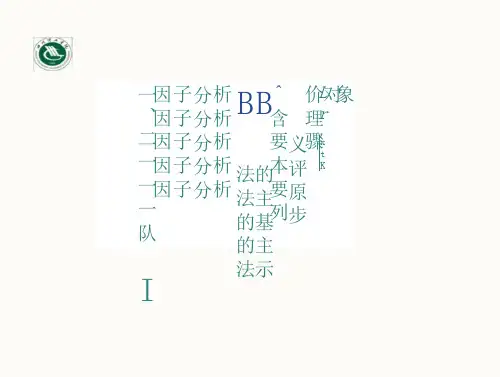 会计实证的研究之因子分析法(31页)