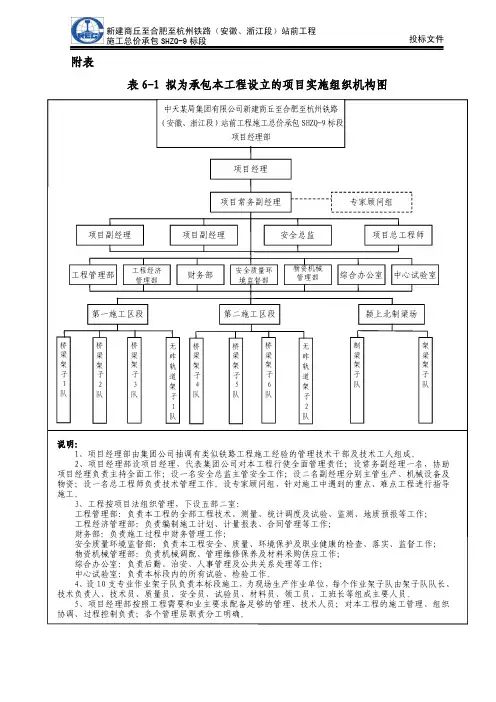 项目实施组织机构