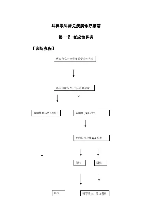 耳鼻喉科常见疾病诊疗指南
