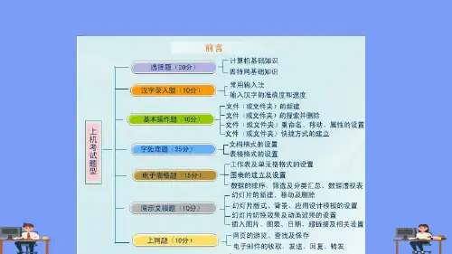 计算机等级考试培训完美版PPT